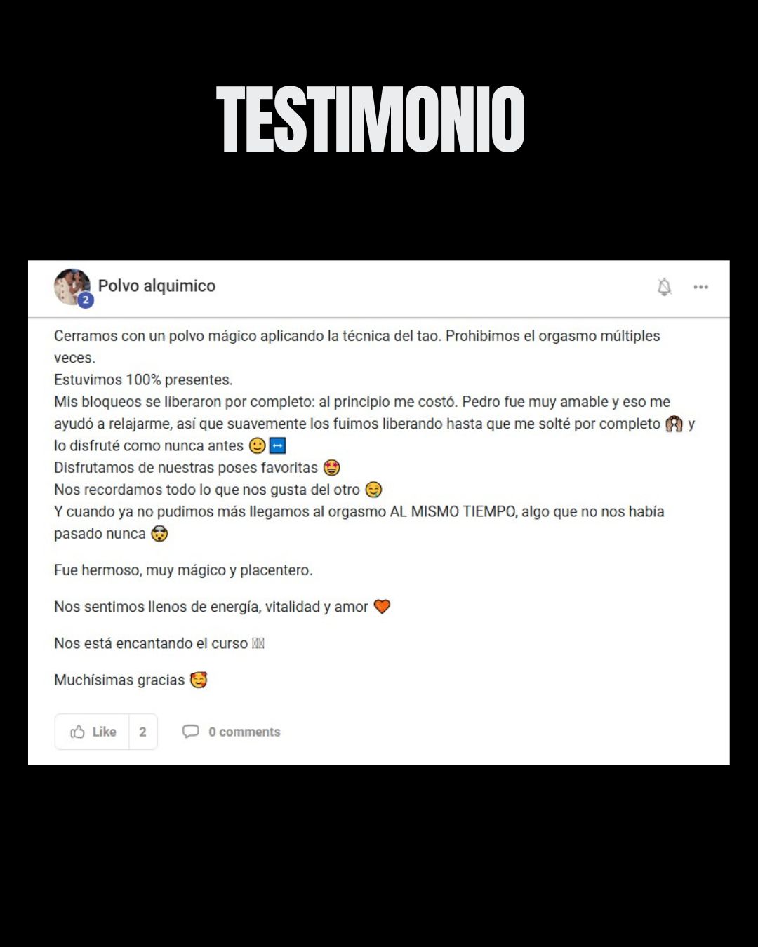 Testimonio de Polvo Alquímico