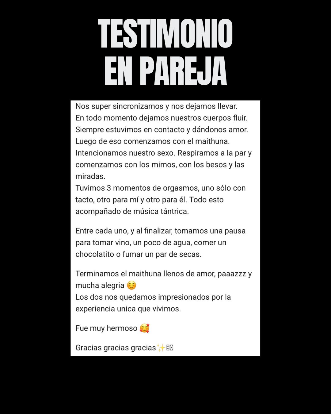 Testimonio de Experiencia